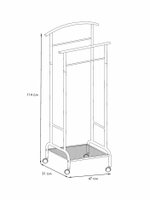 Вешалка костюмная Римини 2М арт.ВКР2М Ч (черный)