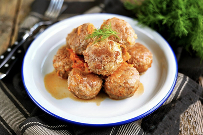 Тефтельки паровые куриные (полуфабрикат) 500гр