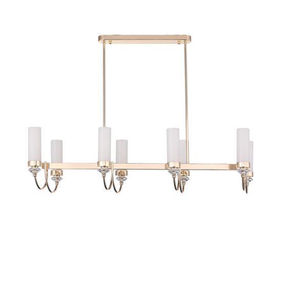 SL1402.263.08 Люстра подвесная ST-Luce Латунь/Прозрачный E14*8 40W Elegra