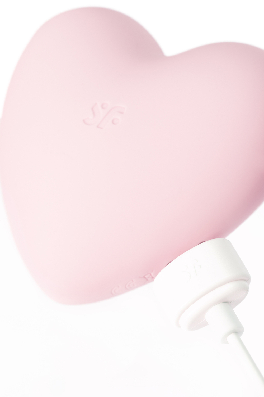 Вакуум-волновой стимулятор клитора с вибрацией Satisfyer Cutie Heart, силикон, розовый, 7,7 см