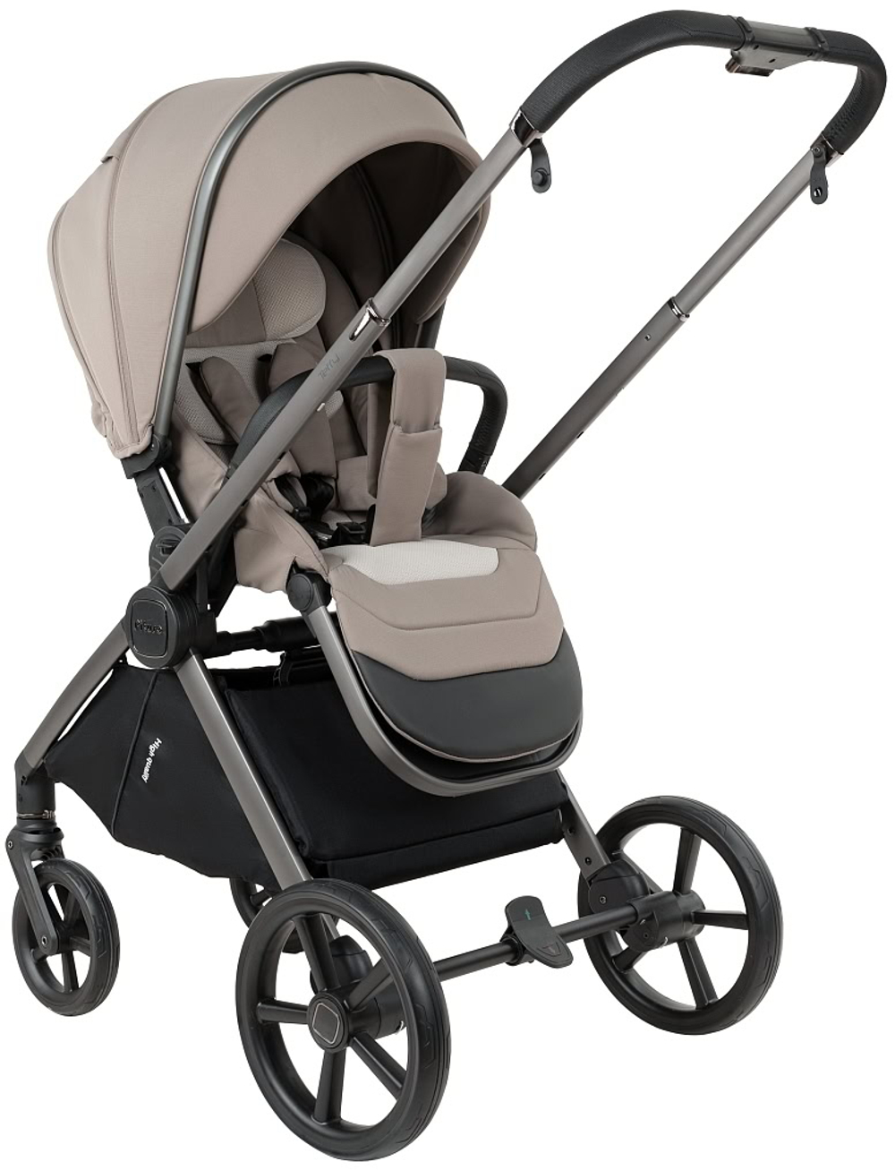 Детская коляска Pituso Teffy 3 в 1 с автокреслом Baesa Black Hazel/Graphite