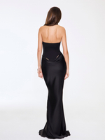 BLACK MAXI DRESS WITH BODYSUIT