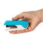 Степлер №24/6, 26/6 BRAUBERG "ADVANCED", до 20 листов, с антистеплером, голубой, 228749