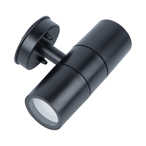 UUL-S22D-2x7W/GU10 IP65 BLACK Светильник уличный, под две лампы GU10. Архитектурный накладной. Корпус черный. TM Uniel