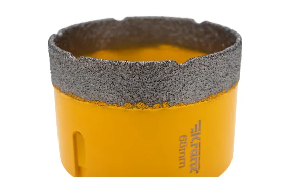 Коронка для УШМ KRANZ 68мм алмаз по керамограниту и железобетону М14 40300