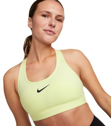 Теннисный бюстгальтер Nike Swoosh Medium Support Non-Padded Sports - luminous green/black