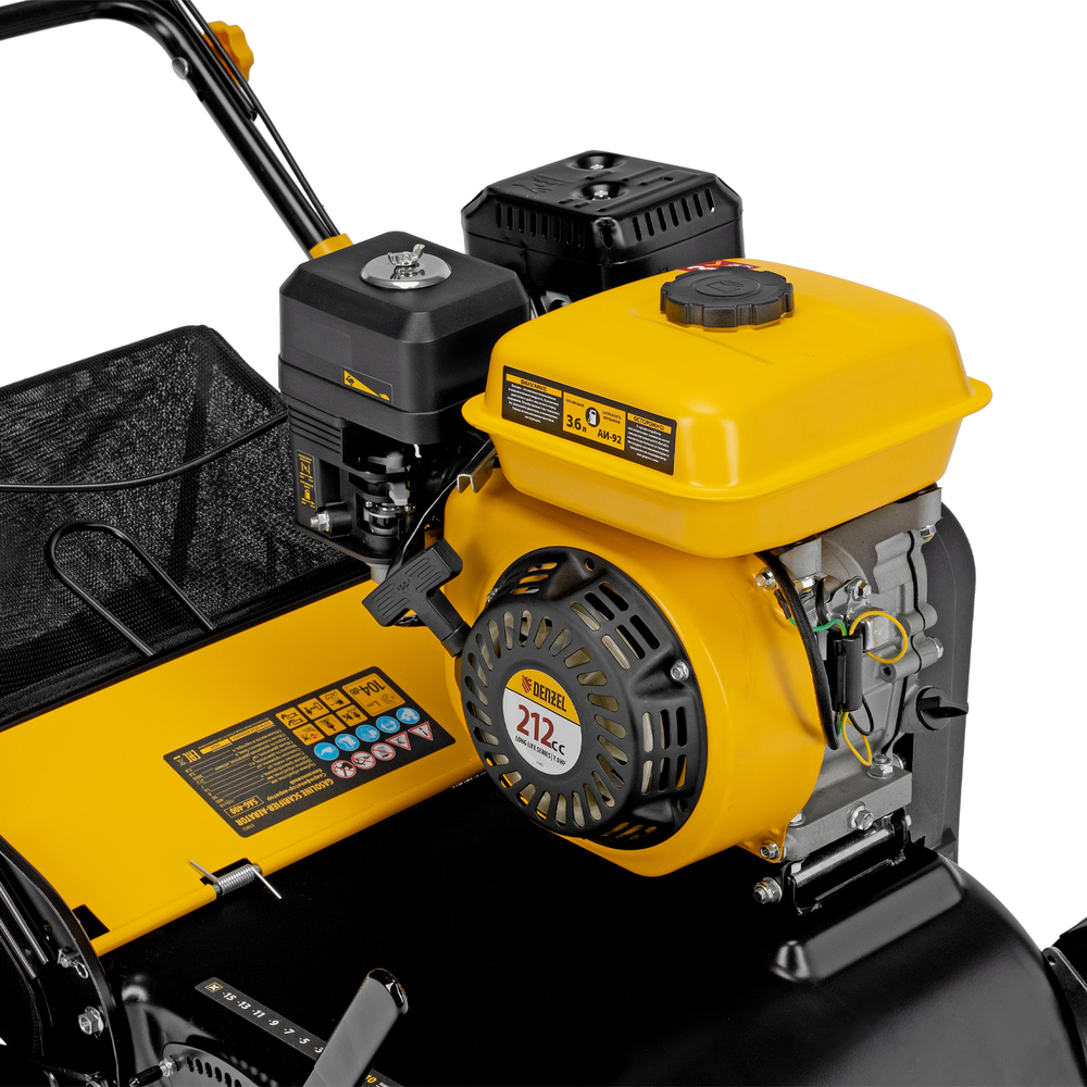 Скарификатор-аэратор бензиновый SAG-400, 212 см3, -15/+10 мм, 40 см Denzel