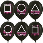 Шар (12''/30 см) Кальмаргейм, Игра в креветку, Черный, пастель, 2 ст 25 шт.