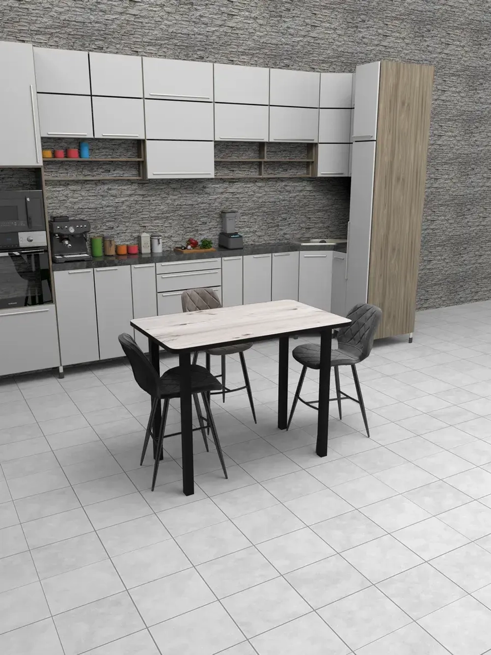 Обеденный стол "Бискайская сосна" 90x60 см