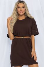 Платье Жемчужина коллекции (шоколад) П13314-1М LT Collection