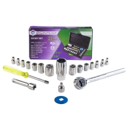 Набор инструментов 21пр. 1/4''3/8''(6гр)(4-17мм) Помощник P019K