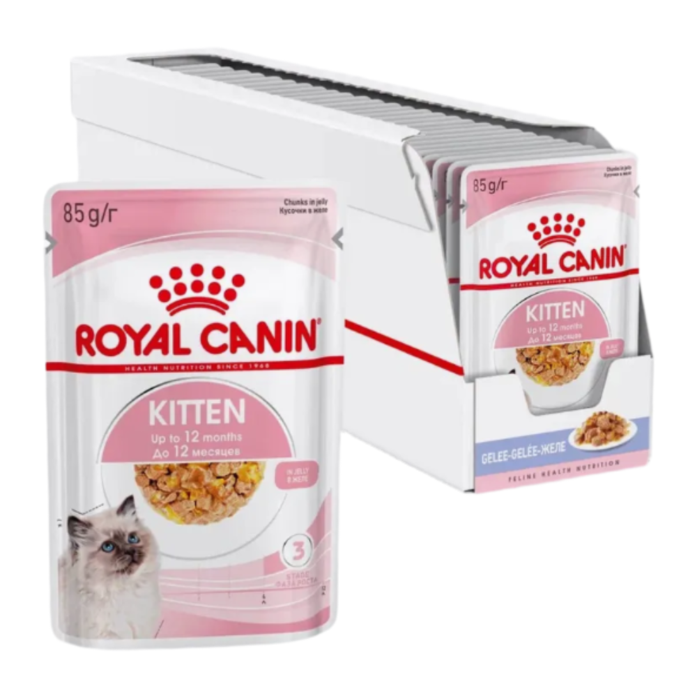 Royal Canin корм консервированный для котят кусочки в желе