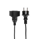 Удлинитель-шнур ПВС 3х0,75мм², 10м, с/з, 6А, 1300Вт, IP20, черный PROconnect