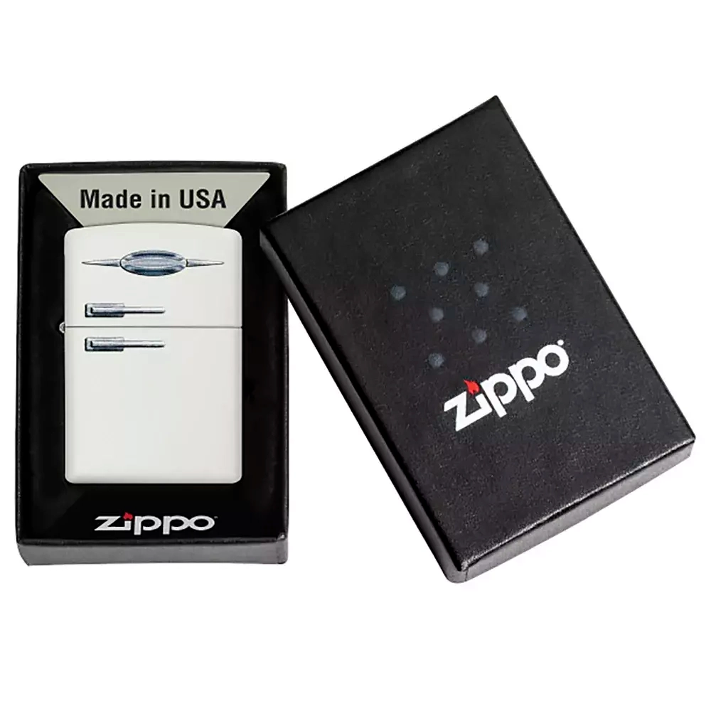 Зажигалка Zippo 49636 Retro Fridge Design, White Matte
