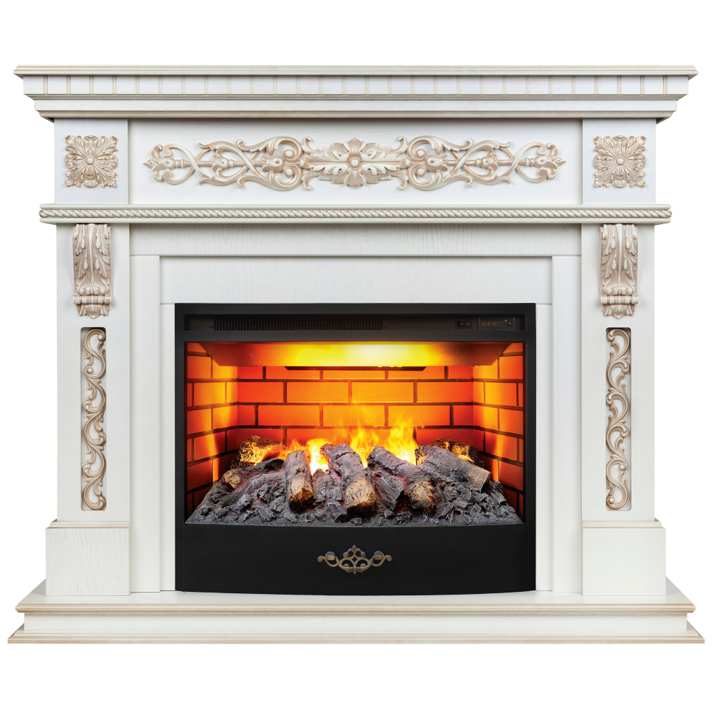 Каминокомплект Real Flame Estella 25,5/26 WT с очагом 3D Firestar 25,5