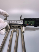 Тэн для стиральных машин LG 185 мм, IRCA Универсальный прямой, с датчиком, 1600W