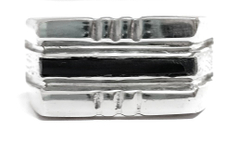 Ювелирное мужское кольцо из серебра 925 пробы,вставка оникс,размер19.5