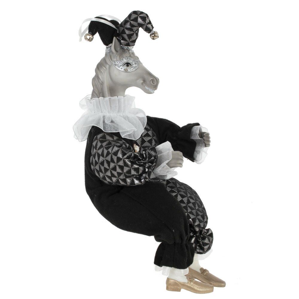 GAEM Игрушка набивная подвес "Лошадь-клоун", L18 W9 H36/22 см