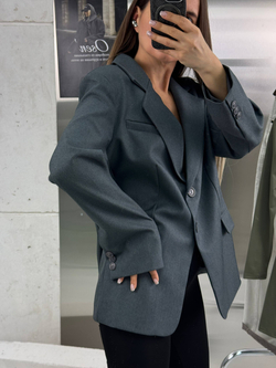 Блейзер женский арт. 1106 цвет "серый"