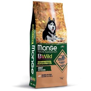 Сухой корм Monge Dog BWild GRAIN FREE для взрослых собак, беззерновой, из лосося