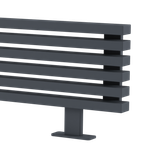 Радиатор WARMMET водяной напольный горизонтальный Luxe 60 HN (W) ГРАФИТ RAL7024