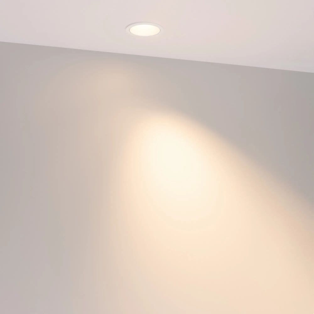 Светильник MS-ARADO-BUILT-R55-7W Warm3000 (WH-WH, 55 deg, 230V) (Arlight, IP20 Металл, 5 лет) 059104