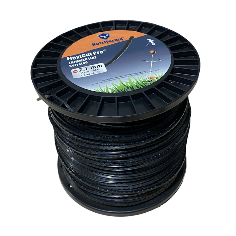 Леска зубчатая FlexiCut Pro 2.7 мм 215 метров для мотокос (триммеров) Holzfforma PJ93343PRO