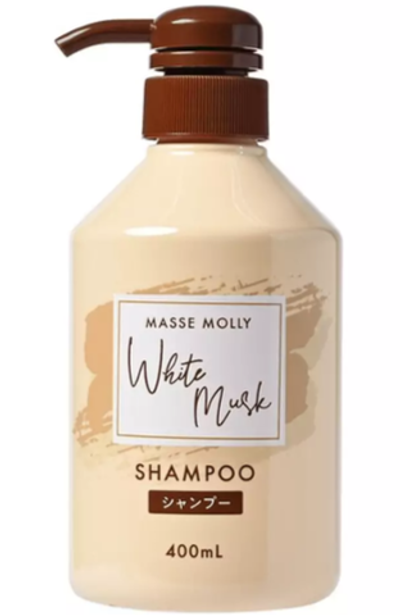 Шампунь увлажняющий с ароматом белого мускуса 400 мл Kumano Masse Molly White Musk