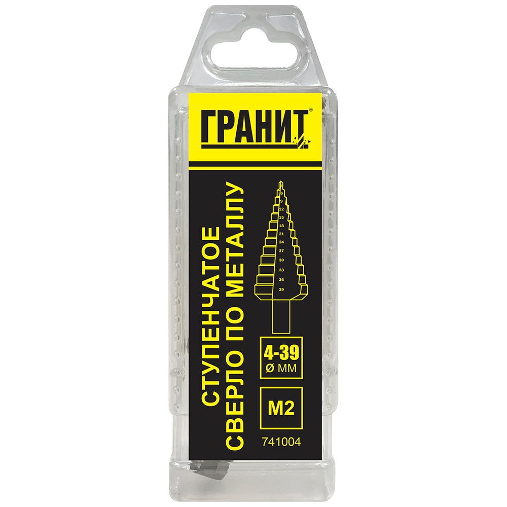 Сверло ступенчатое ГРАНИТ 4-39 мм