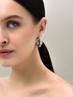 Серьги "Triple thorns" Silver