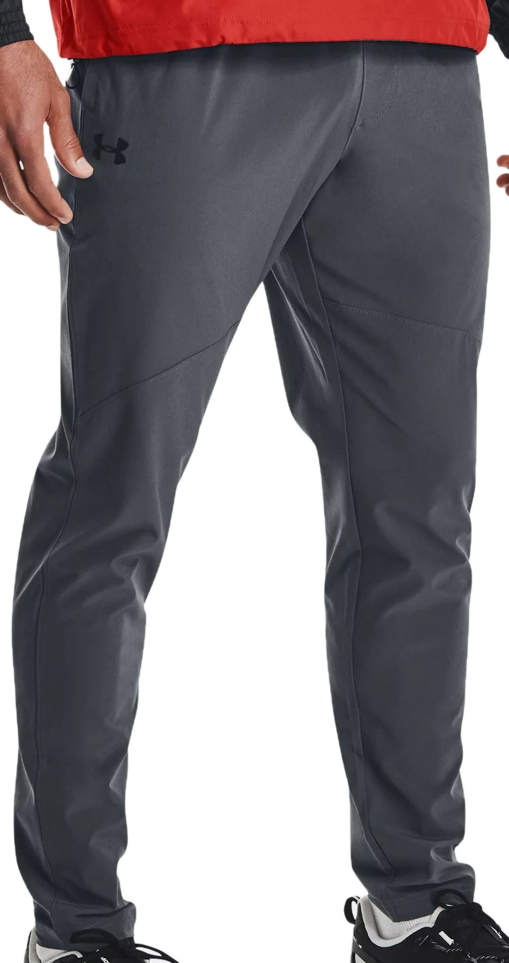 Мужские теннисные штаны Under Armour Stretch Woven Pant - grey