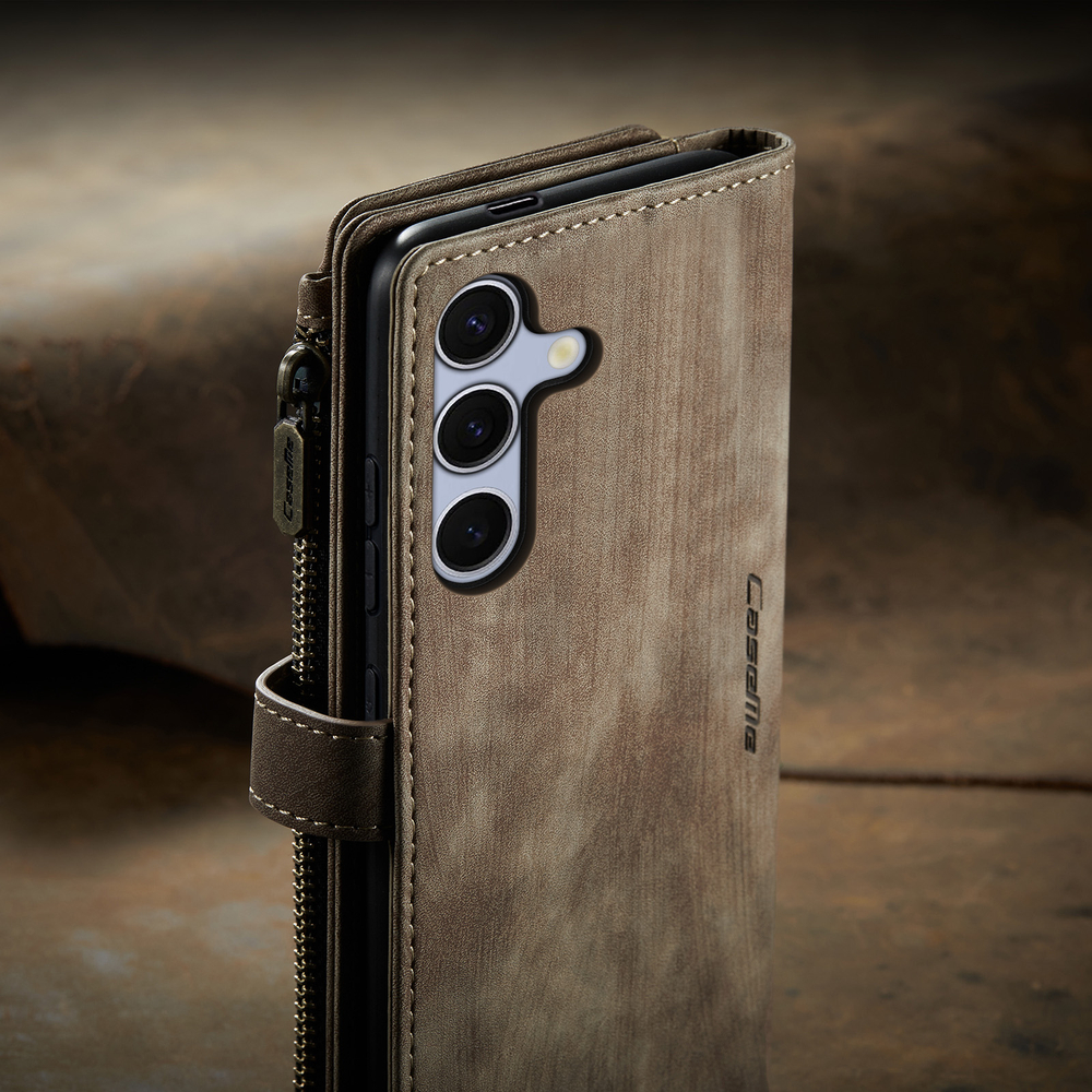 Многофункциональный чехол-кошелек CaseMe 3 in 1 Matte Wallet для Samsung Galaxy S25 FE