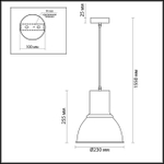 3327/1 ODL Подвес E27 60Вт IP20 PENDANT