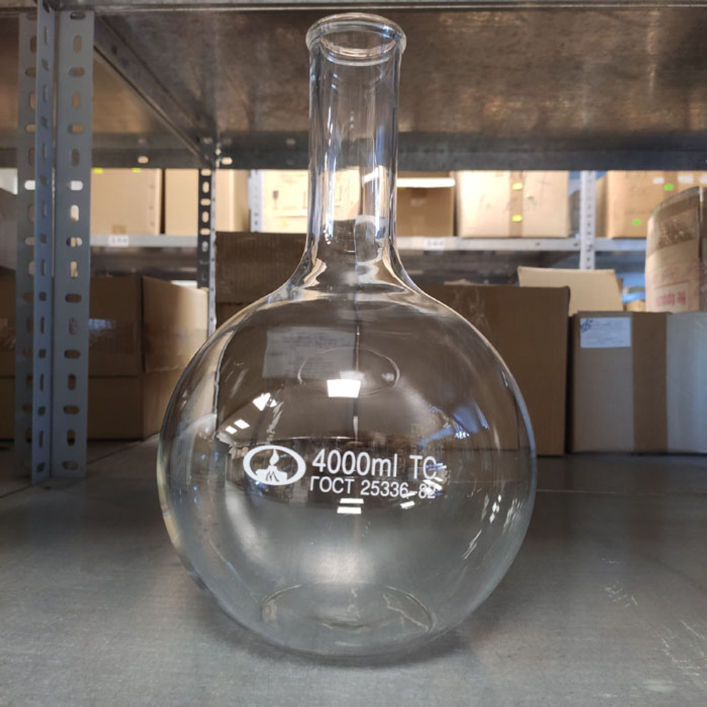 Колба плоскодонная , ТС , на 4000 мл d=50 мм, П-2, Минимед (10001209), шт.