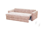 Диван прямой Аквамарин 11 (БД) CANDY 04 (бежево-розовый)