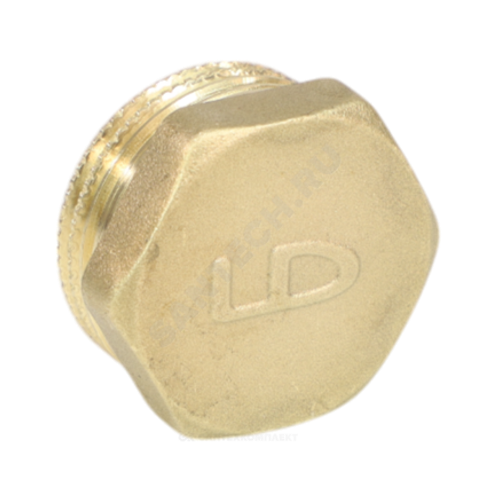 Заглушка латунь Ду 50 (2") НР LD LD.65.505.50