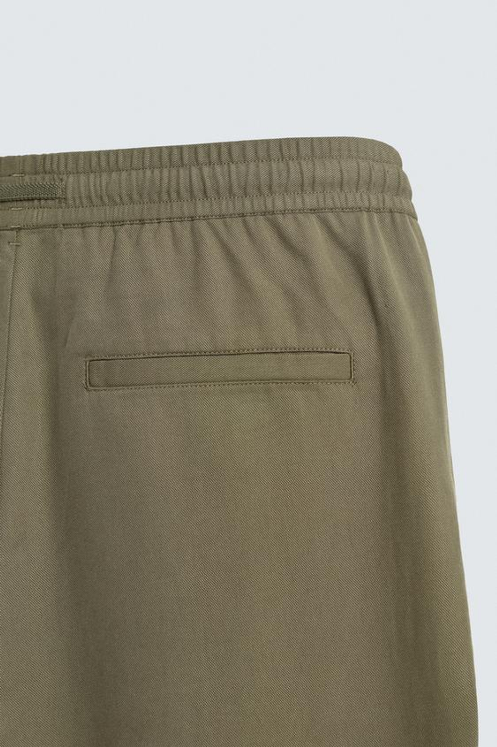 ZARA СТРУЯЩИЕСЯ БРЮКИ RELAXED FIT, ОЛИВКОВЫЙ