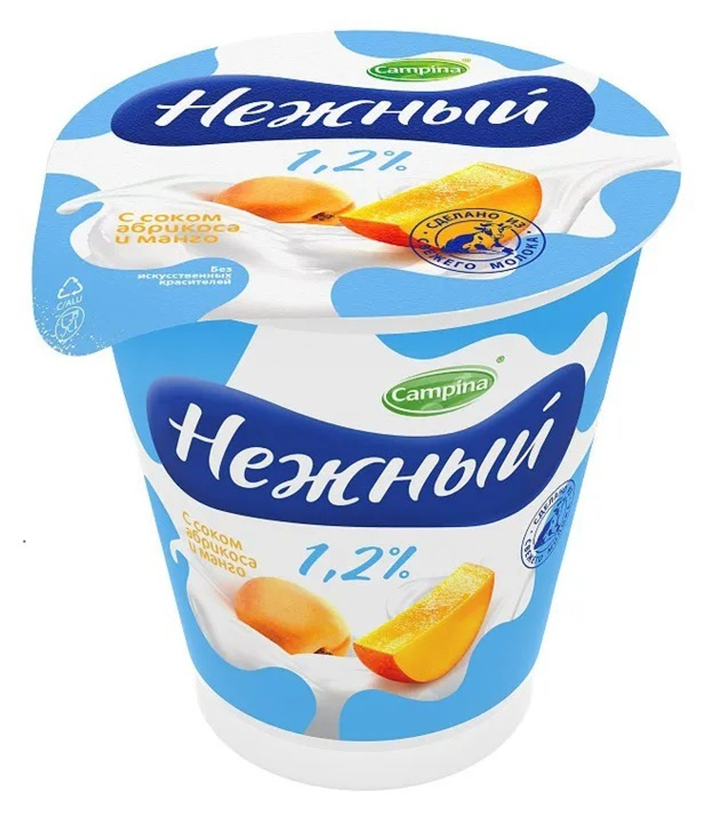 Камп Нежный с соком абрикоса и манго 1,2% 320г