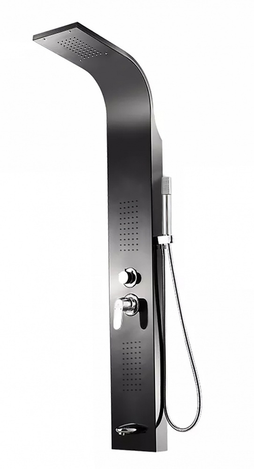 4102-C Панель для душевой кабины (ЧЕРНЫЙ) GANZER