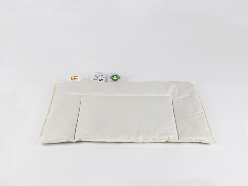 Подушка детская низкая 40х60 German Grass Bioline Baby Organic Linen Grass
