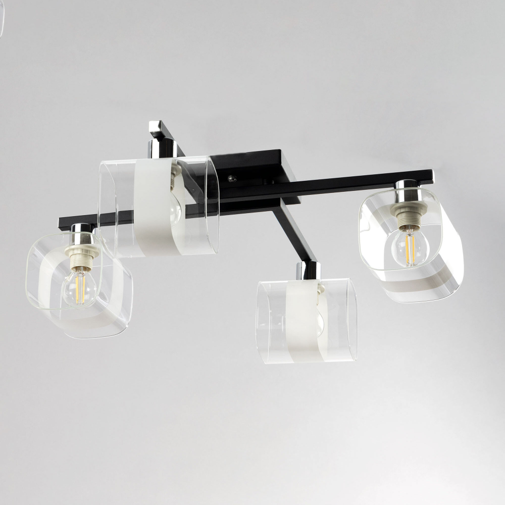 Citilux Вирта CL139145 Люстра потолочная Чёрная Матовая