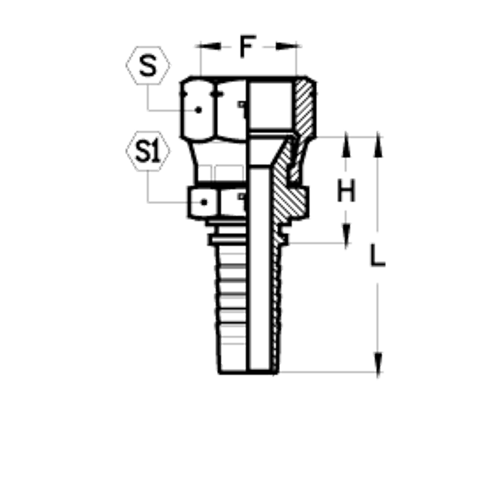 Фитинг DN 32 JIS M36x1.5