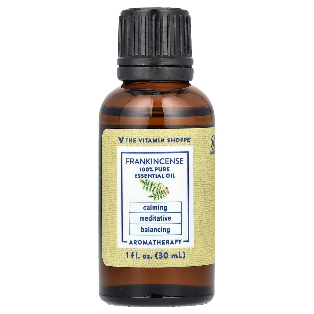 The Vitamin Shoppe, 100% чистое эфирное масло, ладан, 30 мл (1 жидк. унц.)