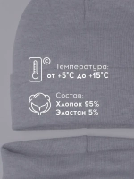 Шапка для мальчика осенняя со снудом