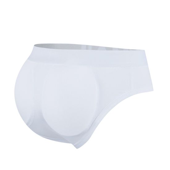Мужские трусы брифы белые с push up JOCKMAIL JM2021-1