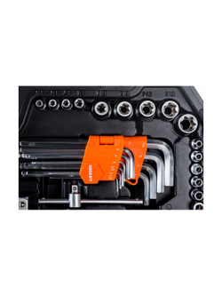 Набор автомобильного инструмента Gigant 143 предмета, Сталь Cr-V, GAS 143