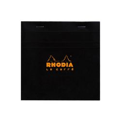 Блокнот Rhodia Basics 14,8х14,8 в клетку 80 гр черный (148209C)