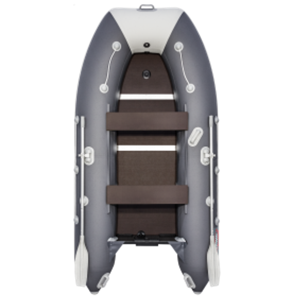 Лодка ПВХ Мастер Лодок Таймень LX3600СК Графит / Св.Серый