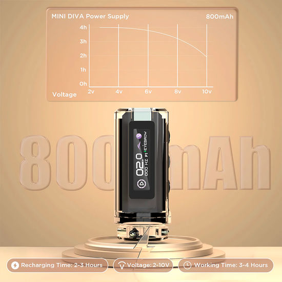 EZ POPU "Mini Diva". Машинка для перманентного макияжа "Мини Дива" | Wireless PMU Machine