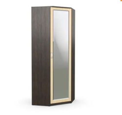 Шкаф угловой Дуэт Люкс с зеркалом венге/дуб